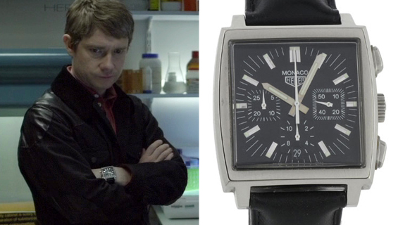 Dr. Watson in the BBC series Sherlock wearing a TAG Heuer Monaco