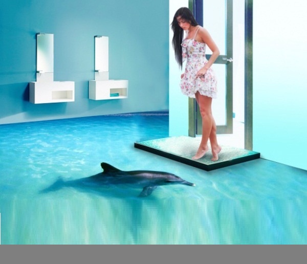 3D bathroom floor images