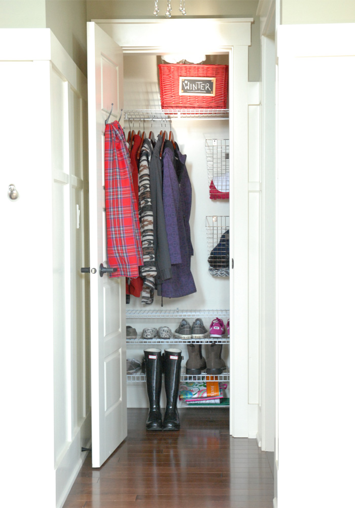 4 Steps to an Organized Coat Closet