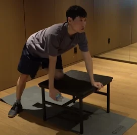 덤벨로우 초보운동버전