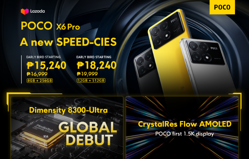 POCO X6 and X6 Pro launched in PH: SD7sG2 or Dimensity 8300-Ultra, 64MP triple camera, starts at 13,190