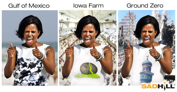 michelle obama fat in political cartoon. +calls+michelle+obama+fat+