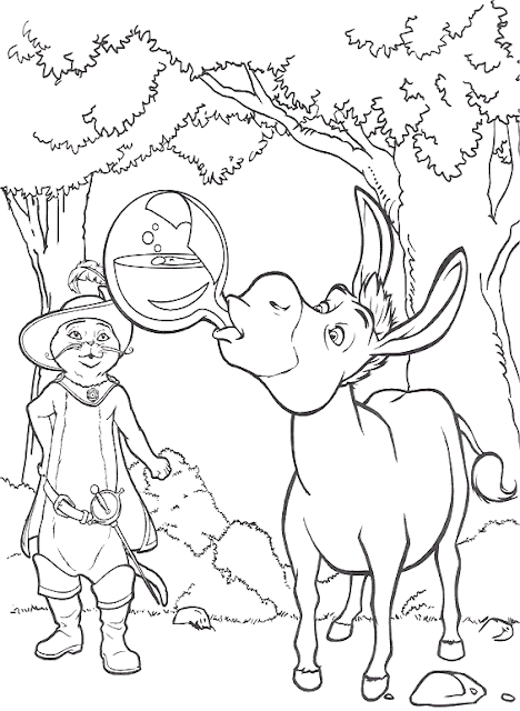 top shrek coloring pages