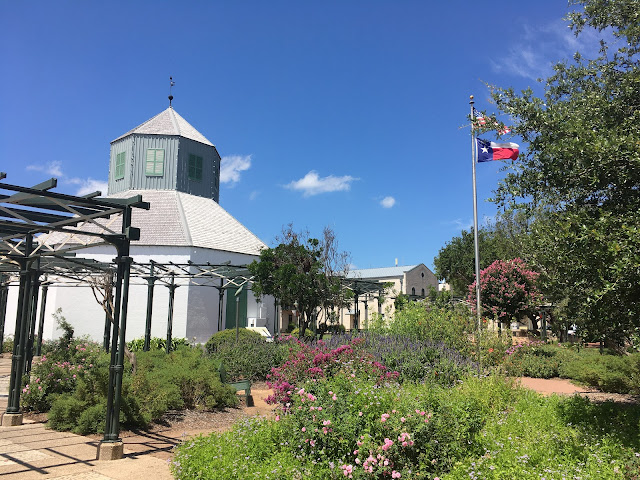 beautiful gardens surrounding Vereins Kirche, Fredericksburg, Texas