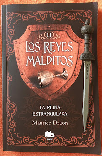 Portada del libro La reina estrangulada, de Maurice Druon