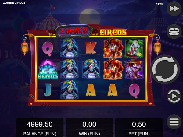 Main Gratis Slot Indonesia - Zombie Circus (Relax Gaming)