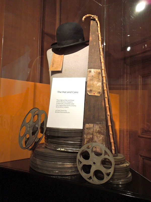 Original Charlie Chaplin hat and cane