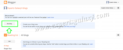 Click Add New Blog