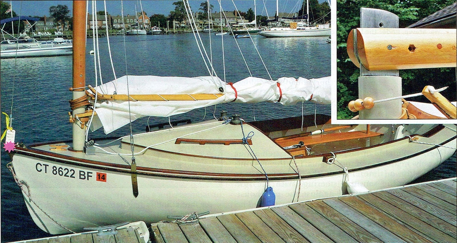Ross Lillistone Wooden Boats: Folding Mast - Hollow, Sixteen-Sided 