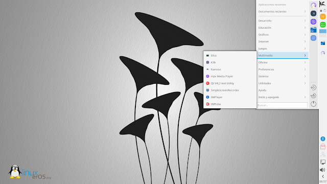 KaOS Linux 2020.09 Disponible con KDE Plasma 5.19.5 y Calamares - Menú Desplegable