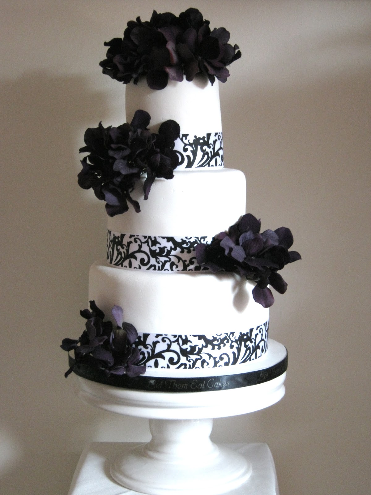 black and purple wedding