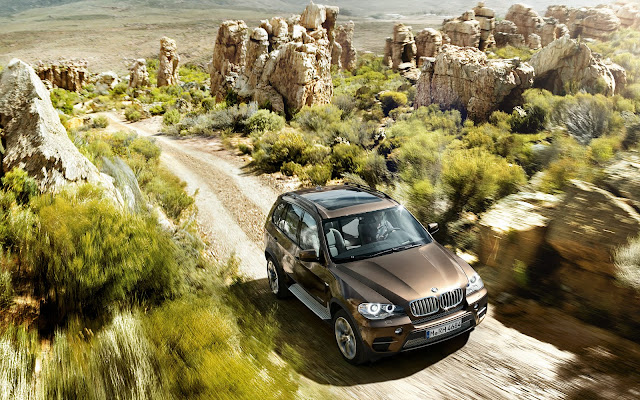 BMW X5 on the road