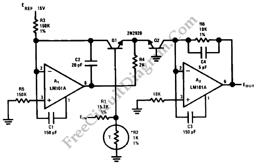 Anti-Log Converter Schematic Circuits 