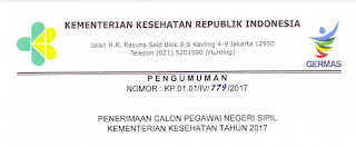 Penerimaan CPNS Terbaru Kementerian Kesehatan