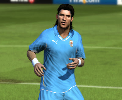 Face do jogador Loco Abreu Uruguai Botafogo FIFA 11 download faces