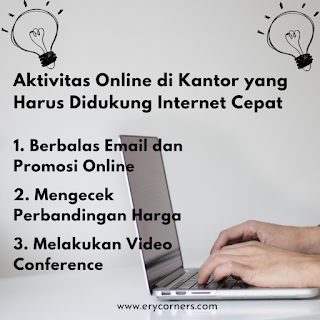 Aktivitas online di kantor