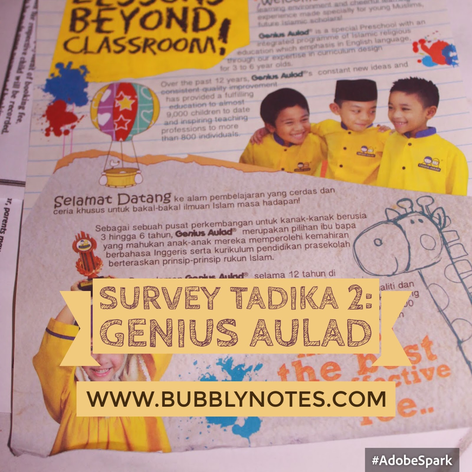 Survey Tadika 2 Genius Aulad Bubblynotes Malaysia Parenting Lifestyle Blog