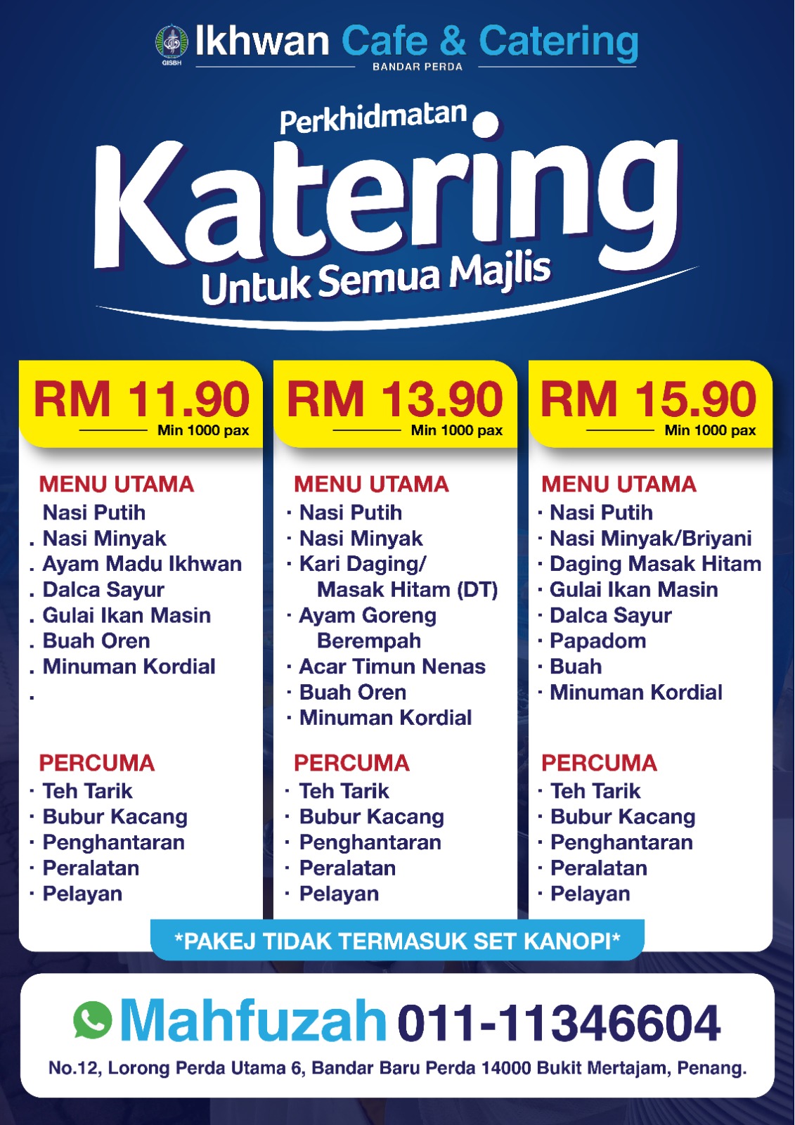 Pakej Katering Penang