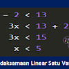 Contoh Soal Pertidaksamaan Linear Satu Variabel Beserta Jawabannya