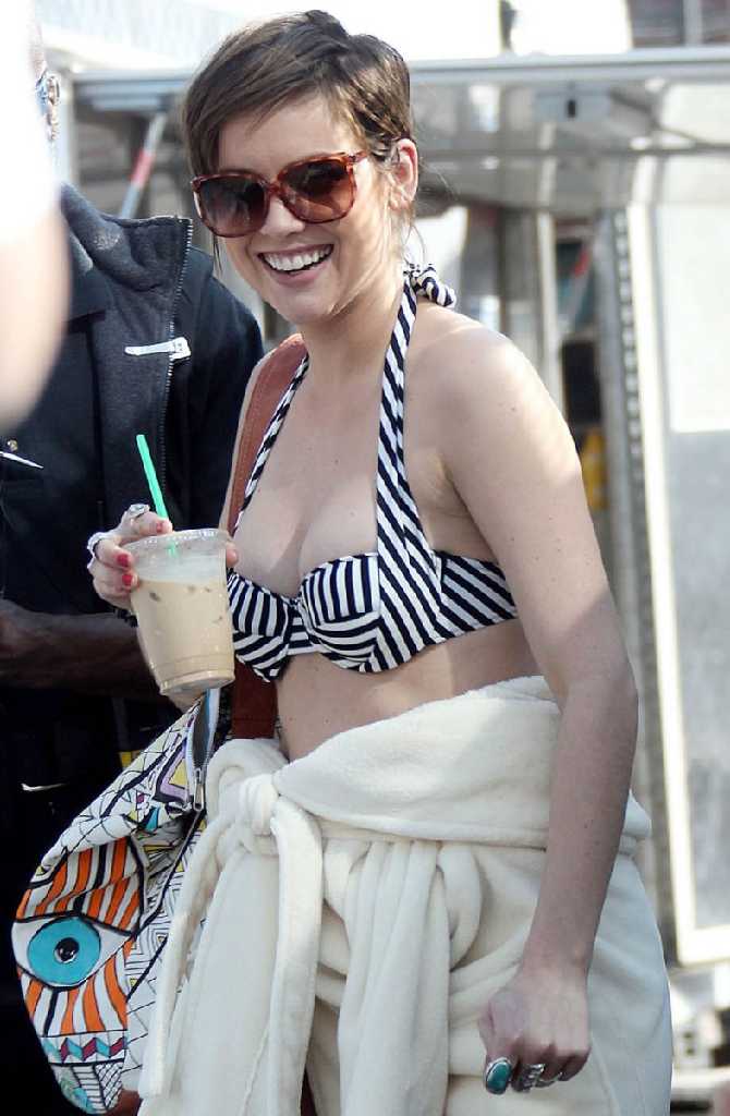 Jessica Stroup hot Bikini Candids in LA