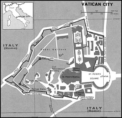 Mappa della Città del Vaticano