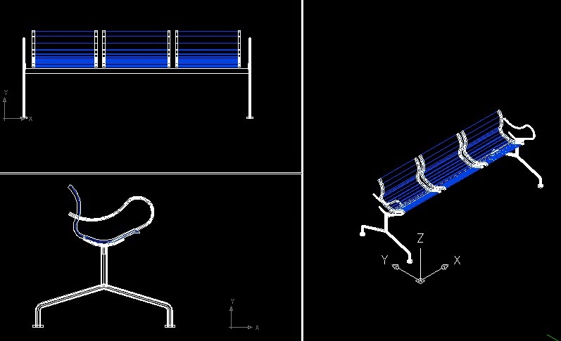 Cara Membuat Kursi  Santai 3D Di Autocad  dengan Cara 