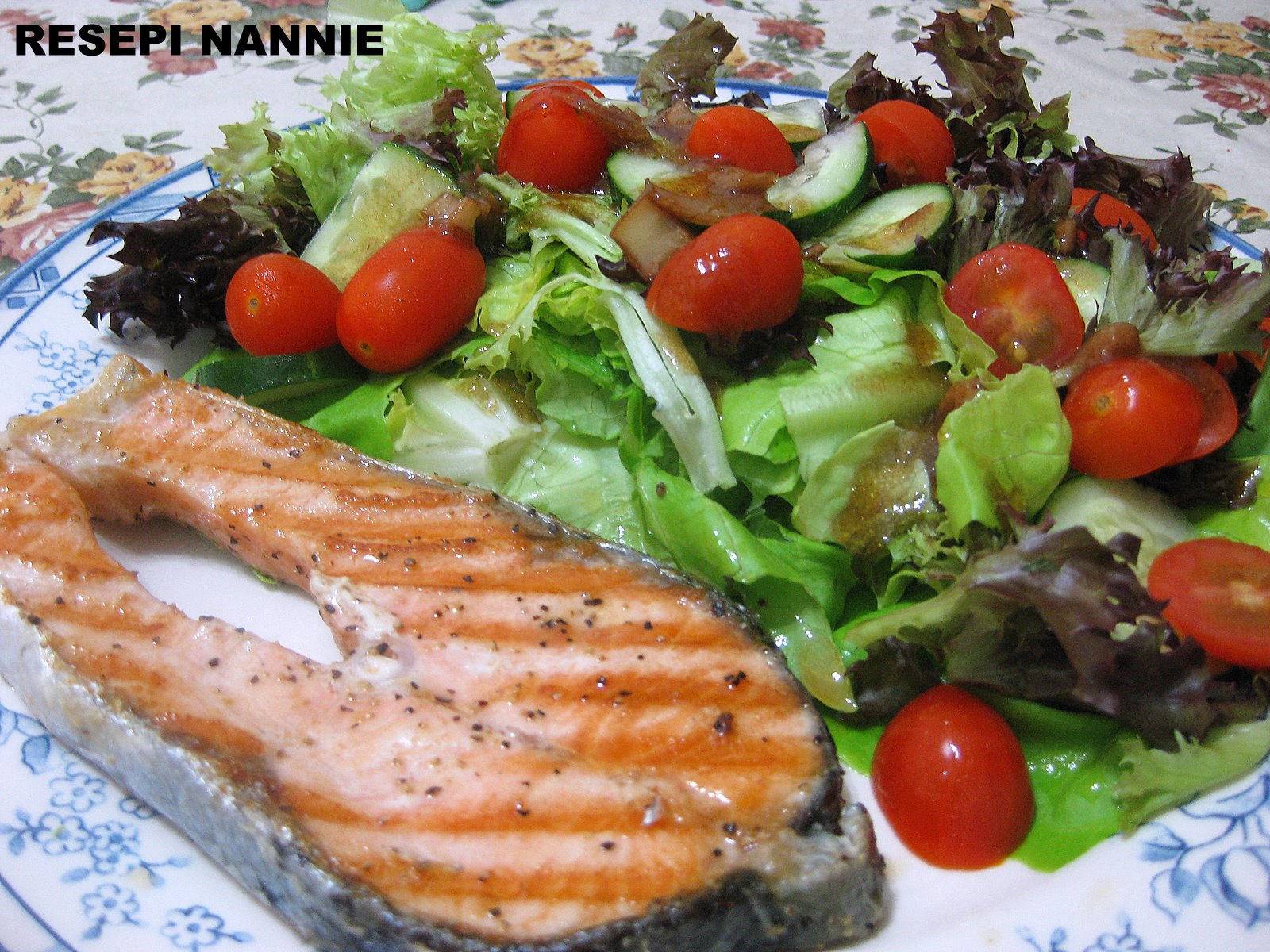 GRILL SALMON n SALAD - Tips Resep Cara Membuat