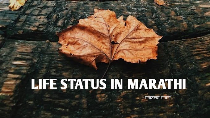 आयुष्यावरील स्टेटस | Marathi Status On Life
