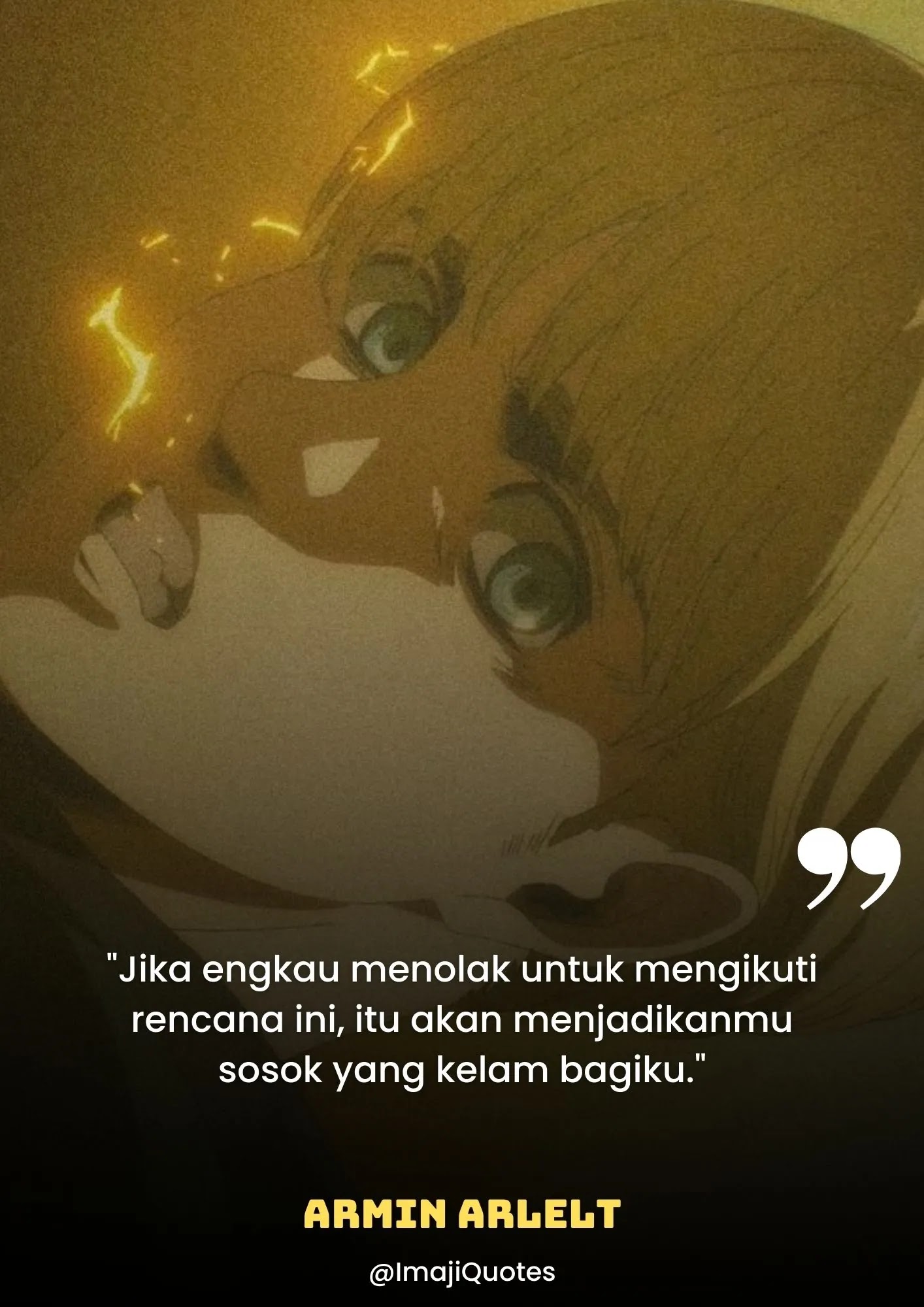 Kata-Kata Bijak Armin Arlelt (Attack on Titan)