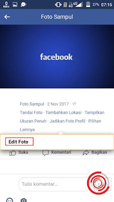 3. Selanjutnya pilih Edit Foto