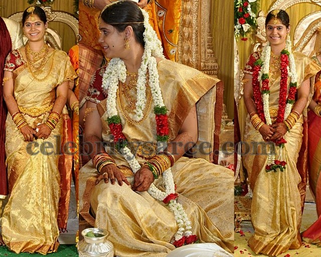 Bride with Parampara Silk Saree