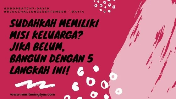 merumuskan misi keluarga dengan 5 langkah