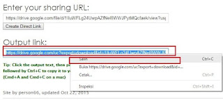 Membuat Diract Link Di Google Drive Dan Dropbox