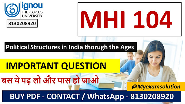 IGNOU MHI 104 Important Question with Answers PDF 2024