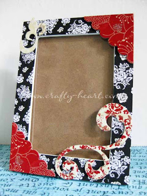 Altered wooden photo frame