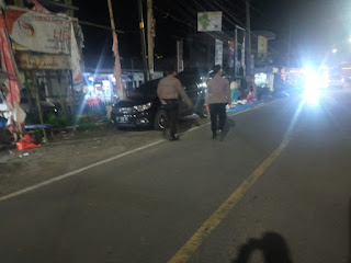 Personel Polsek Anggeraja Lakukan Patroli Malam Sekaligus Himbau Madyarakat Untuk Tetap Menjaga Kamtibmas