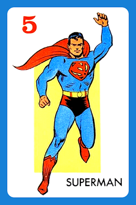 1966 Ideal : Superman Card Game #5 - Superman