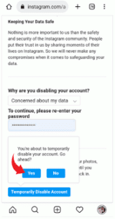 How Instagram account delete