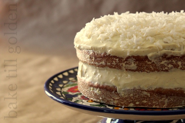 Coconut Banana Ginger Birthday Cake - BTG