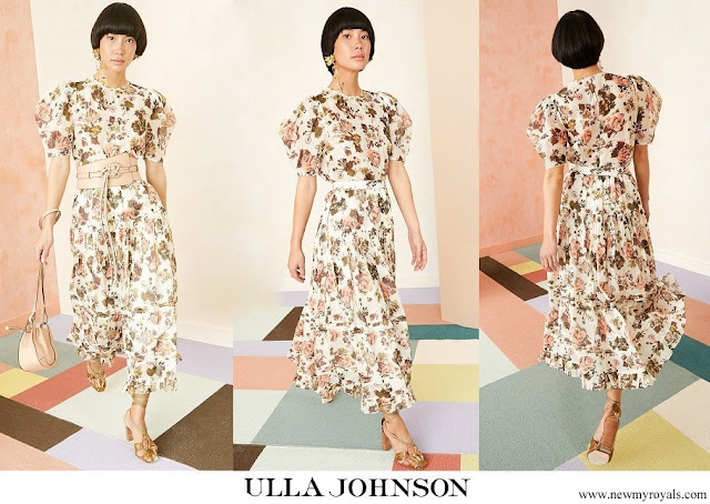 Crown Princess Victoria wore Ulla Johnson Eugenie dress