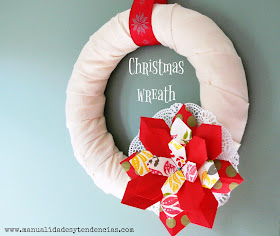 Christmas wreath paper flower