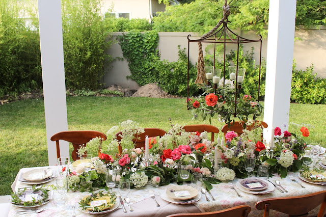 Midsummer Party - A Fragrant & Tasty Soirée - table setting by Aimee Ferre