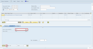 SAP Transfer posting