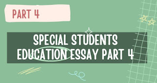Special Students Education Essay Part 4