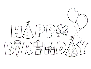 birthday coloring pages, kids coloring pages