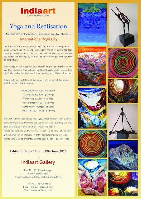 Yoga and Realisation - exhibition of sculptures and paintings at Indiaart Gallery, Pune (www.indiaart.com)