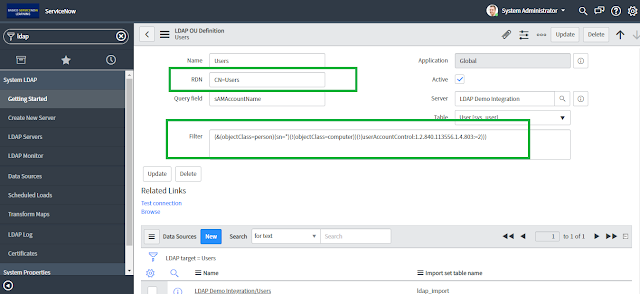 Demonstrate step by step servicenow ldap integration