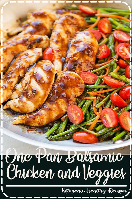 One Pan Balsamic Chicken. An easy and delicious meal using simple ingredients packed with flavor. This is a a 20 minute meal that is sure to please! | Balsamic Chicken Recipe | Easy Chicken Recipe | Chicken Dinner | #cookingclassy #chicken #balsamic #dinner #onepan