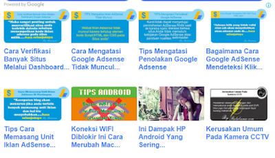 Cara Mendapatkan dan Membuat Iklan Matched Content Bonus Dari Google Adsense