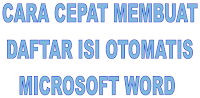 Cara membuat daftar isi otomatis